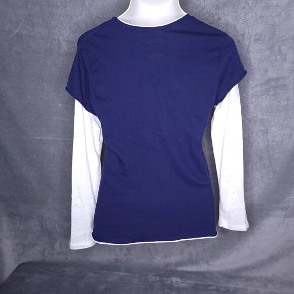 Denver Broncos Womens Team Apparel Long Sleeve XL Shirt Juniors Distressed - Picture 3 of 4